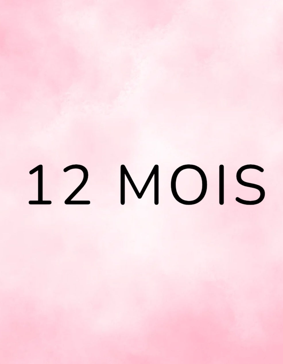 12 mois / filles