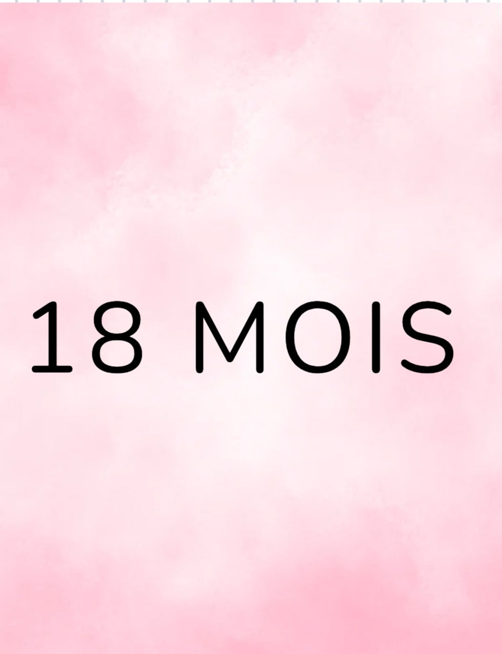 18 mois / filles