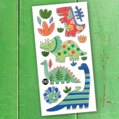 Tatouages Pico - Dinos colorés